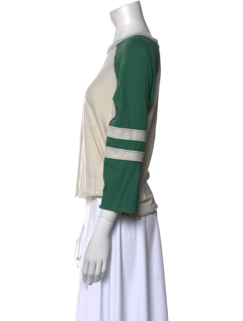 Mother Colorblock Pattern Scoop Neck Top