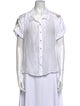 Mother Short Sleeve Button-Up Top