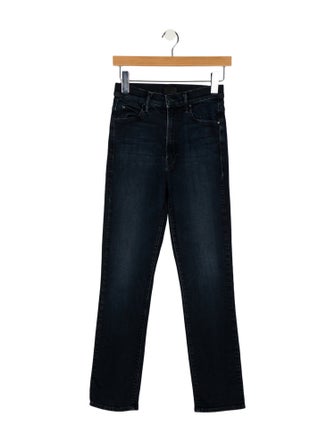 Mother Mid-Rise Straight Leg Jeans