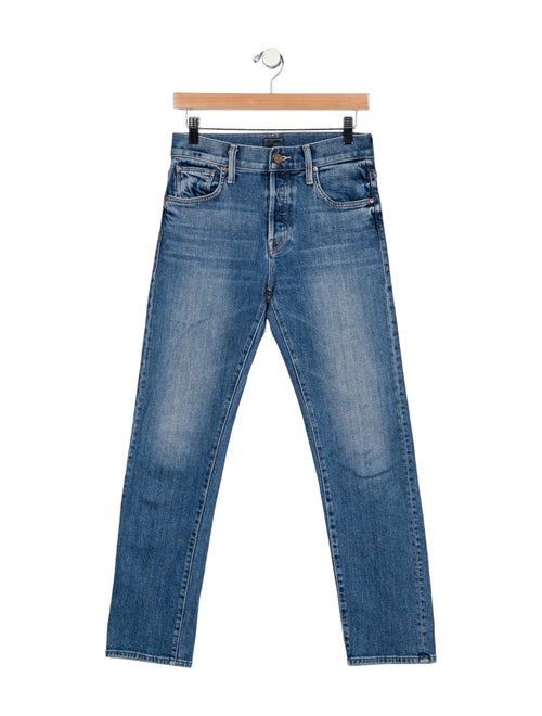 Mother Mid-Rise Straight Leg Jeans