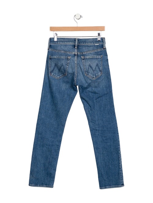 Mother Mid-Rise Straight Leg Jeans