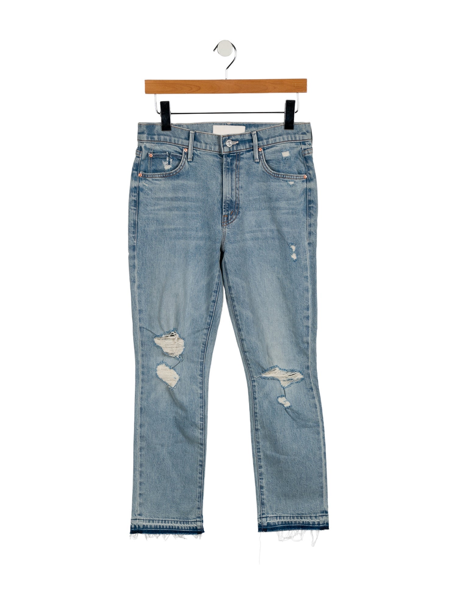 Mother Mid-Rise Straight Leg Jeans w/ Tags