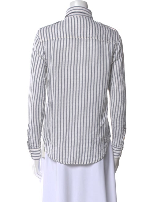 Mother Striped Long Sleeve Button-Up Top