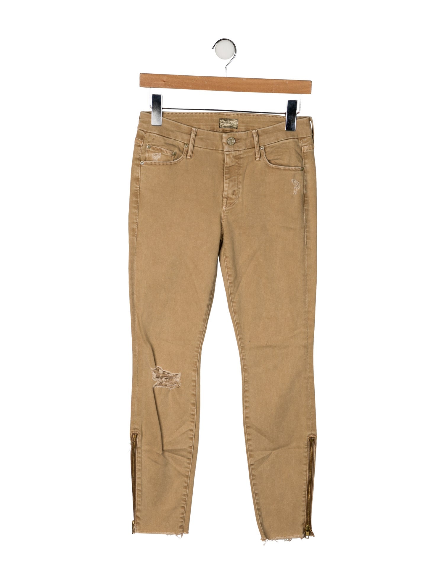 Mother Mid-Rise Skinny Leg Jeans