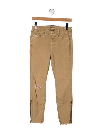 Mother Mid-Rise Skinny Leg Jeans