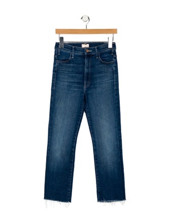 Mother Mid-Rise Straight Leg Jeans