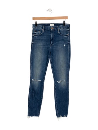 Mother Mid-Rise Skinny Leg Jeans