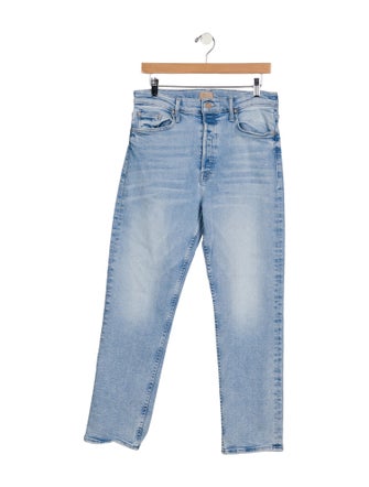 Mother High-Rise Straight Leg Jeans
