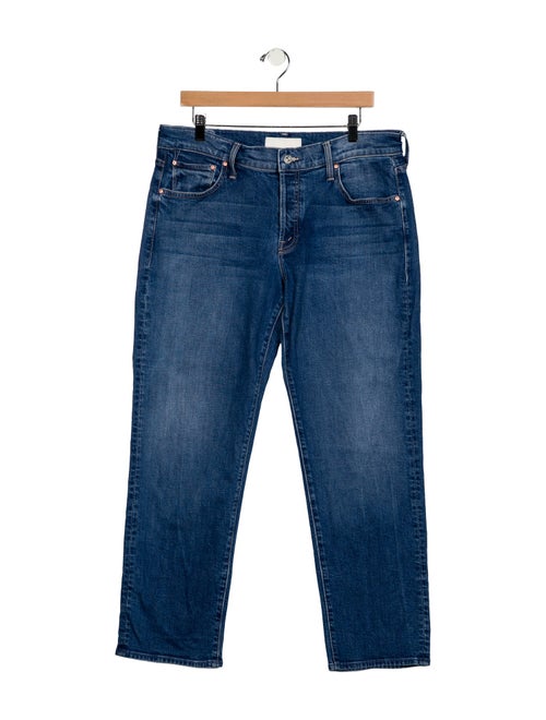 Mother Mid-Rise Straight Leg Jeans