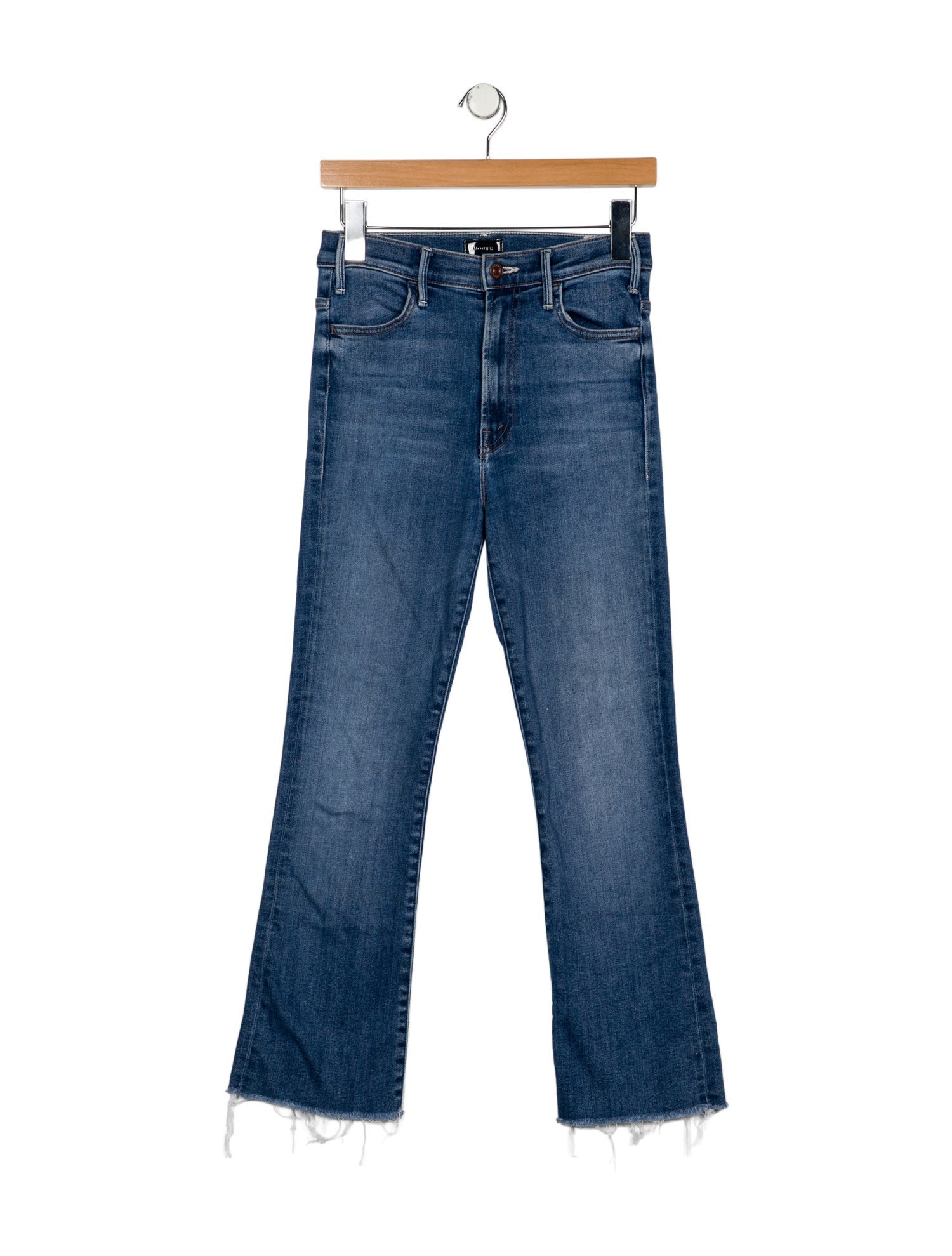 Mother Mid-Rise Straight Leg Jeans
