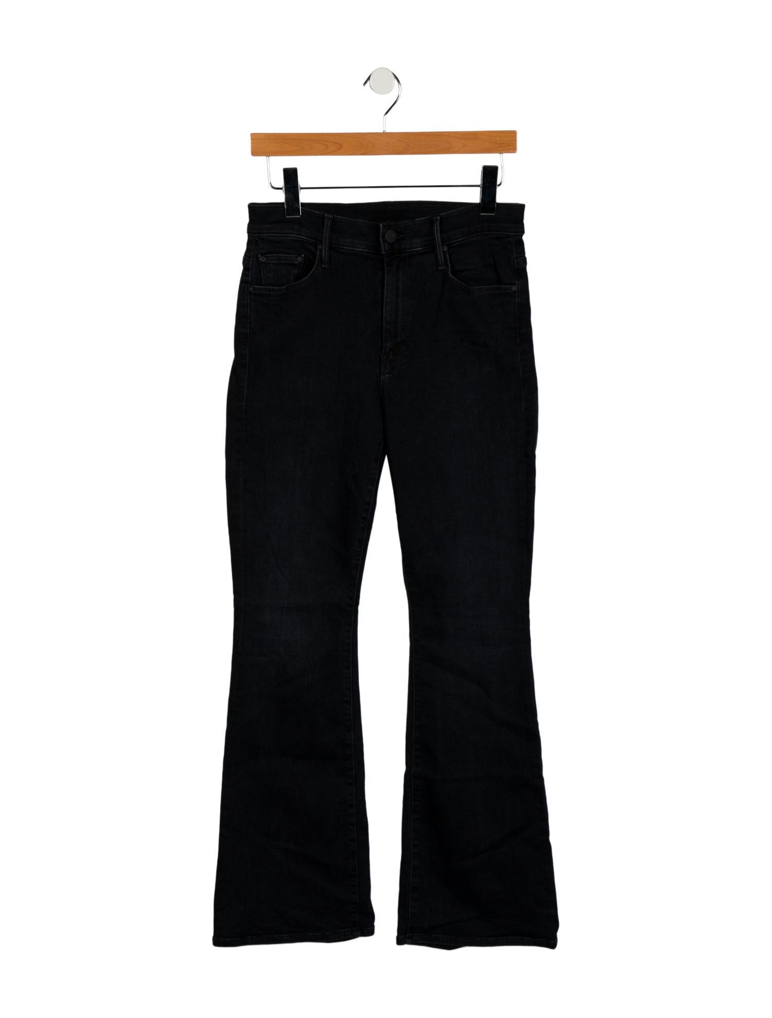 Mother Mid-Rise Wide Leg Jeans