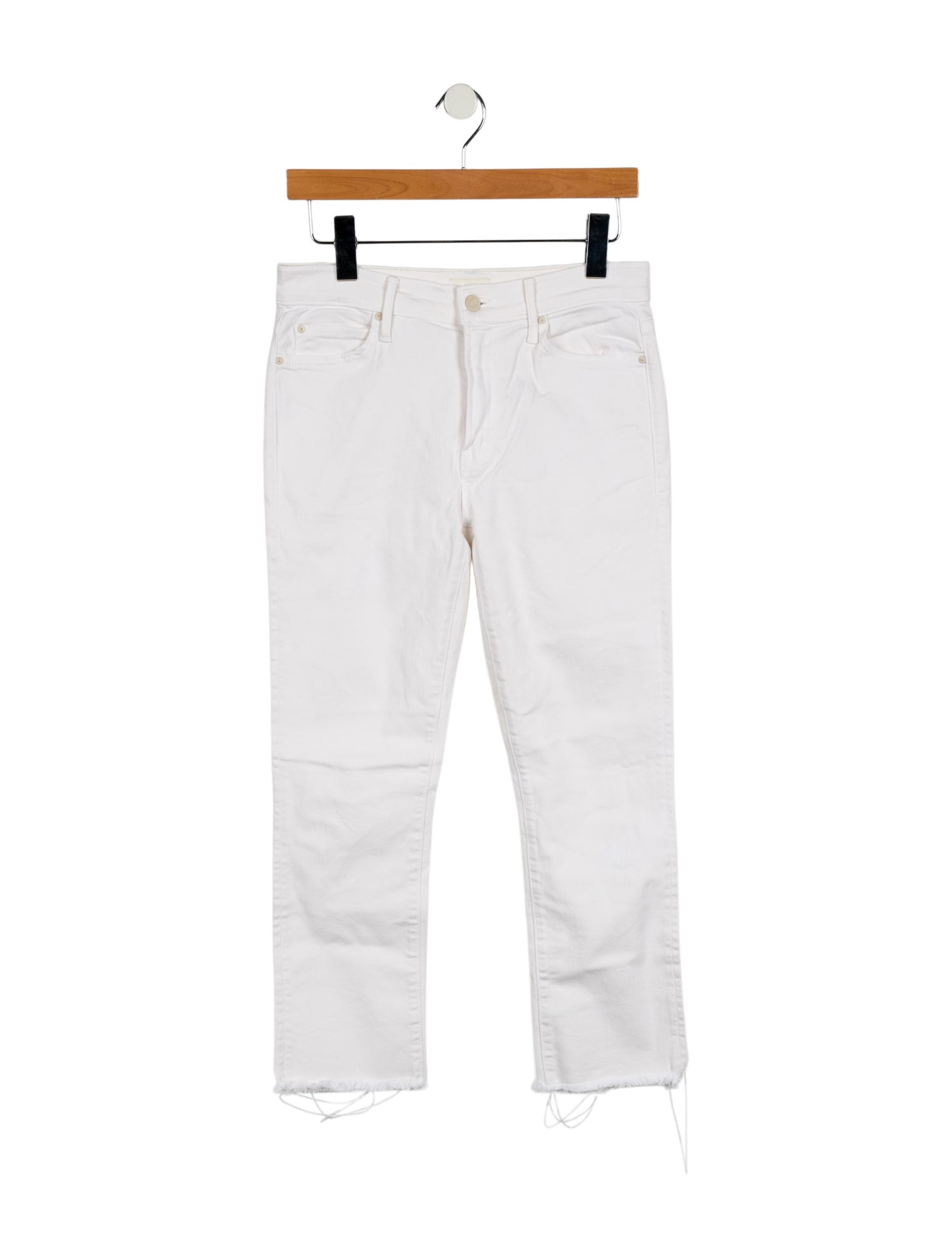 Mother Mid-Rise Straight Leg Jeans