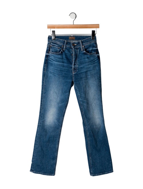 Mother Mid-Rise Straight Leg Jeans