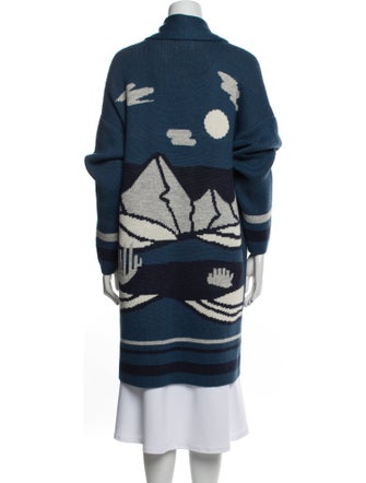 Mother Alpaca Graphic Print Coat