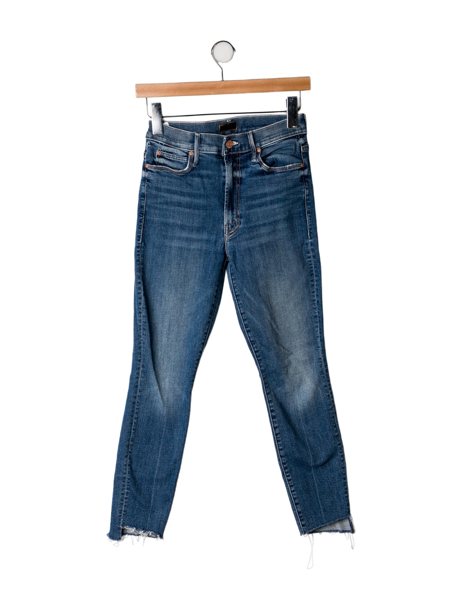 Mother Mid-Rise Skinny Leg Jeans