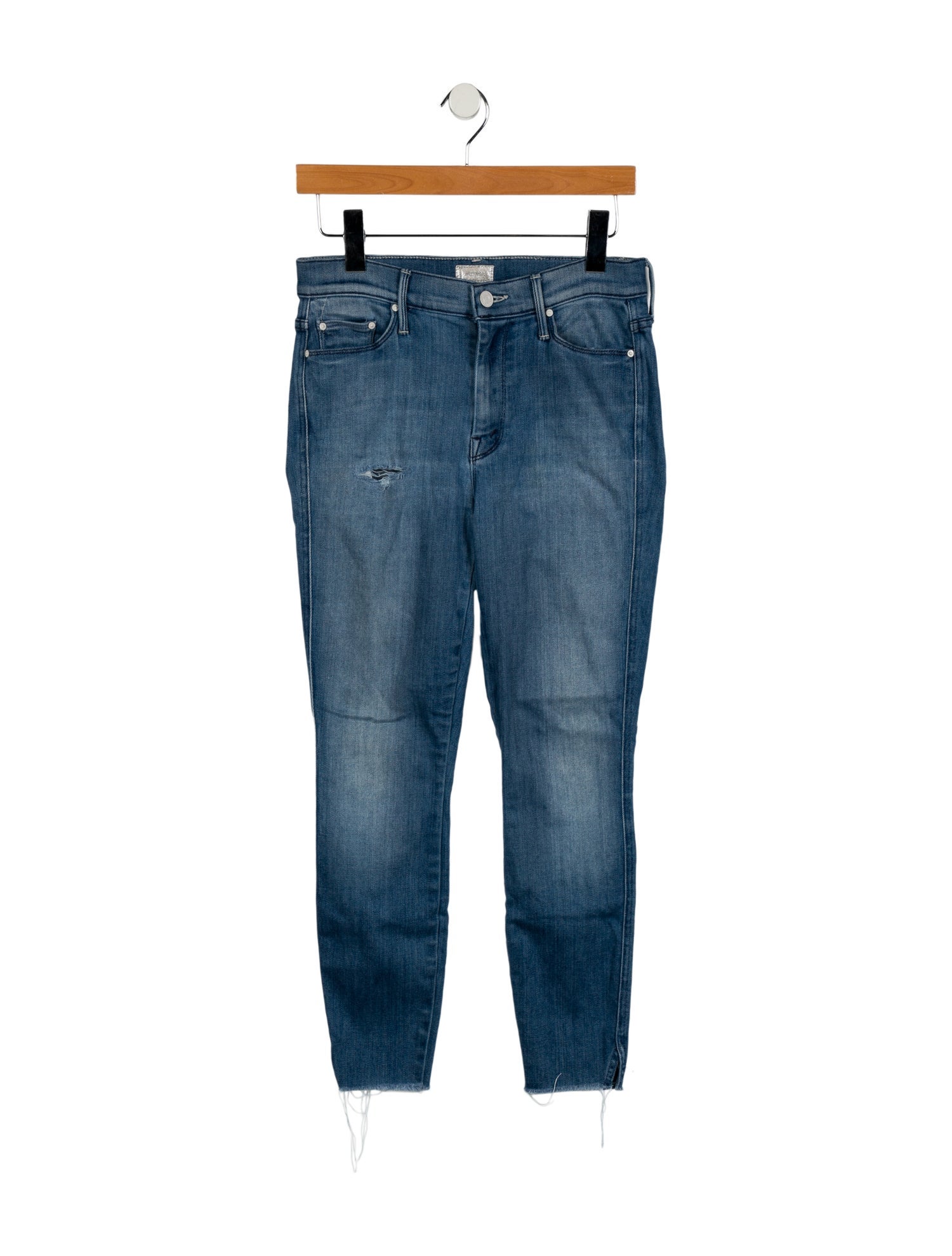 Mother Mid-Rise Skinny Leg Jeans