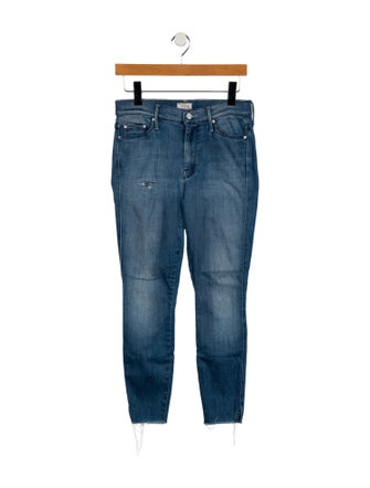 Mother Mid-Rise Skinny Leg Jeans