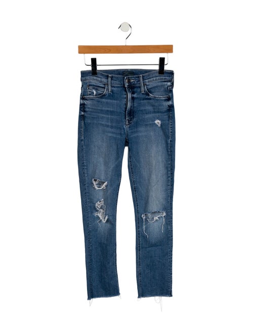 Mother Mid-Rise Straight Leg Jeans