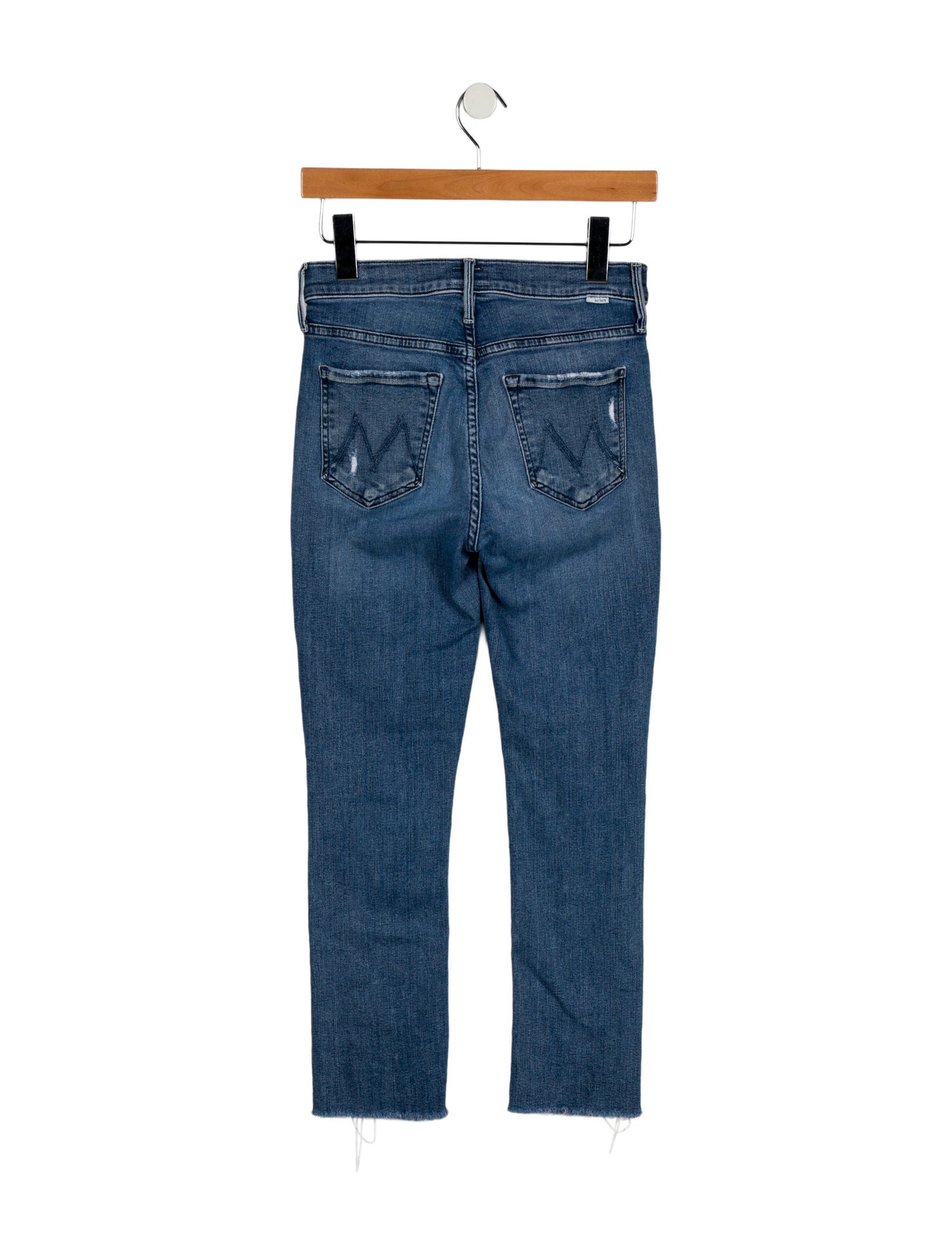 Mother Mid-Rise Straight Leg Jeans