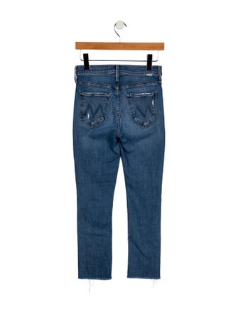 Mother Mid-Rise Straight Leg Jeans