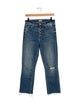 Mother Mid-Rise Straight Leg Jeans