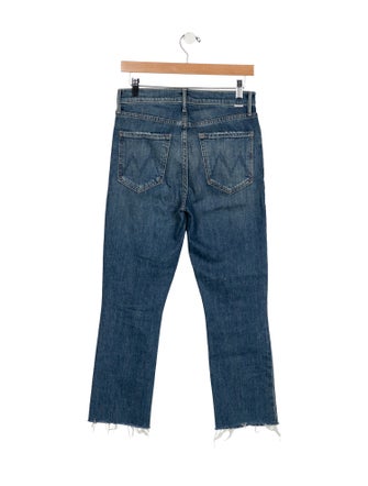 Mother Mid-Rise Straight Leg Jeans