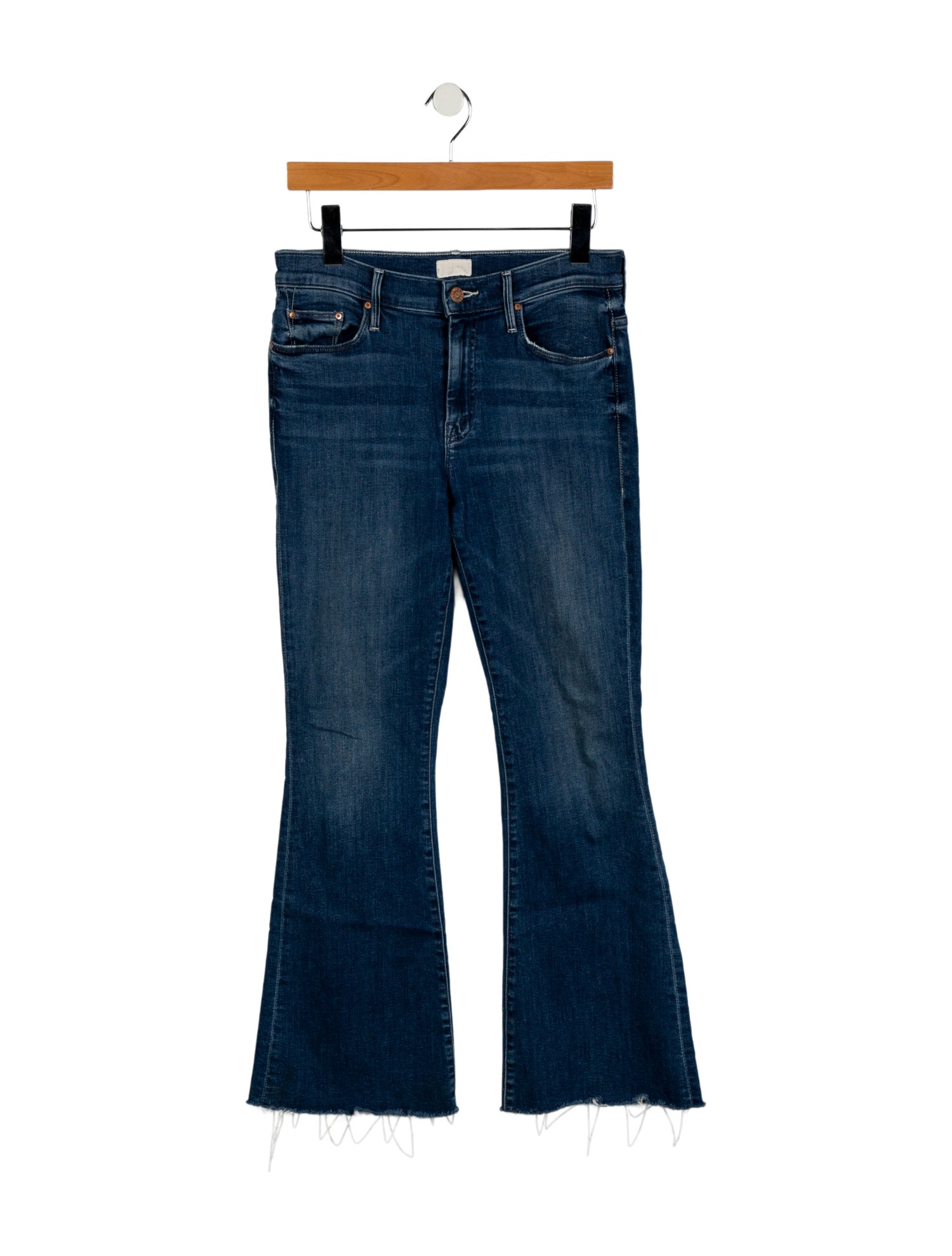 Mother Mid-Rise Wide Leg Jeans
