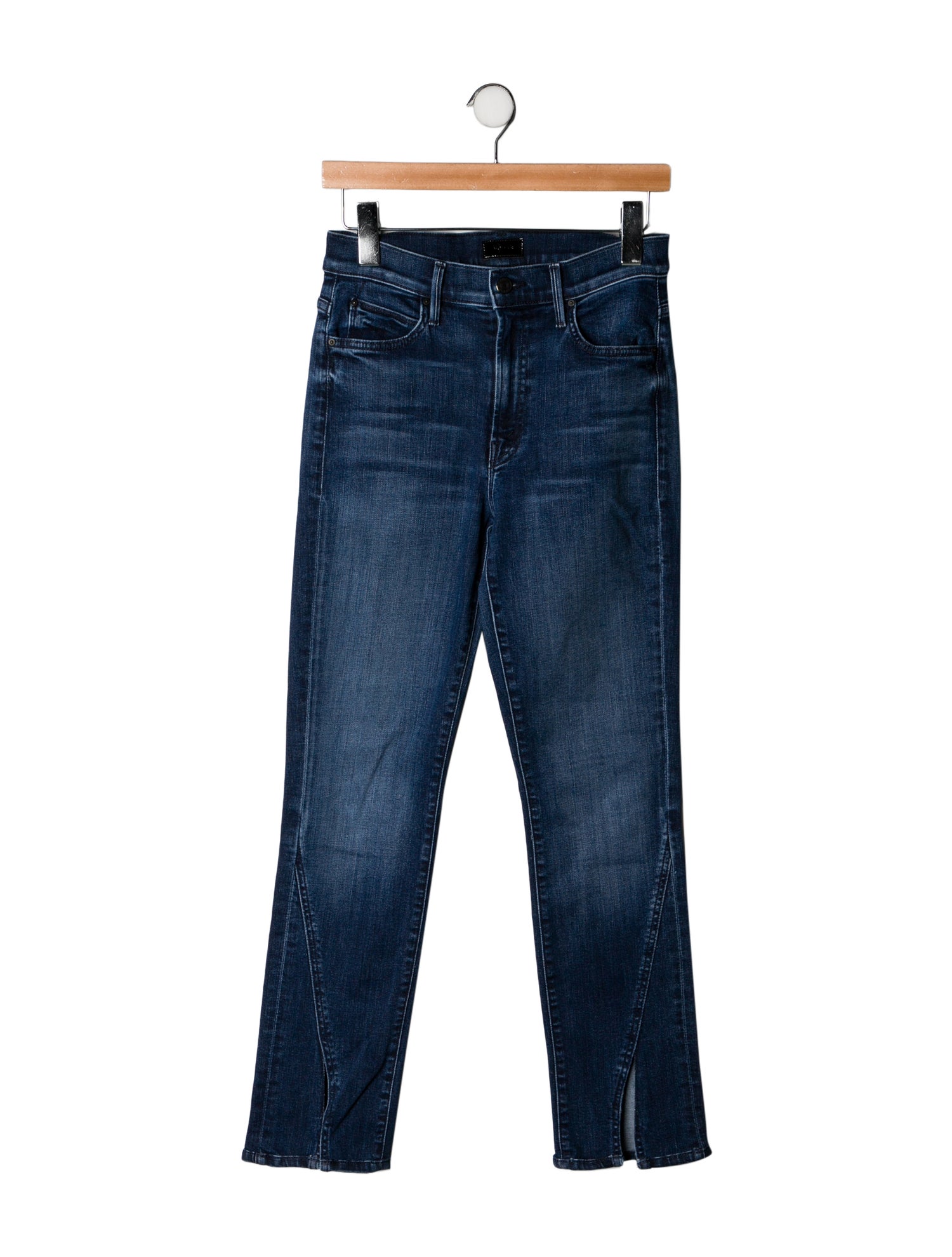 Mother Mid-Rise Straight Leg Jeans