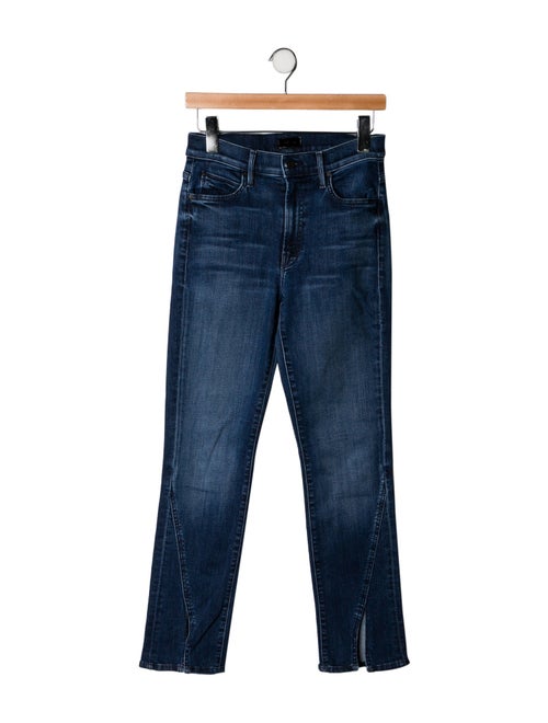 Mother Mid-Rise Straight Leg Jeans