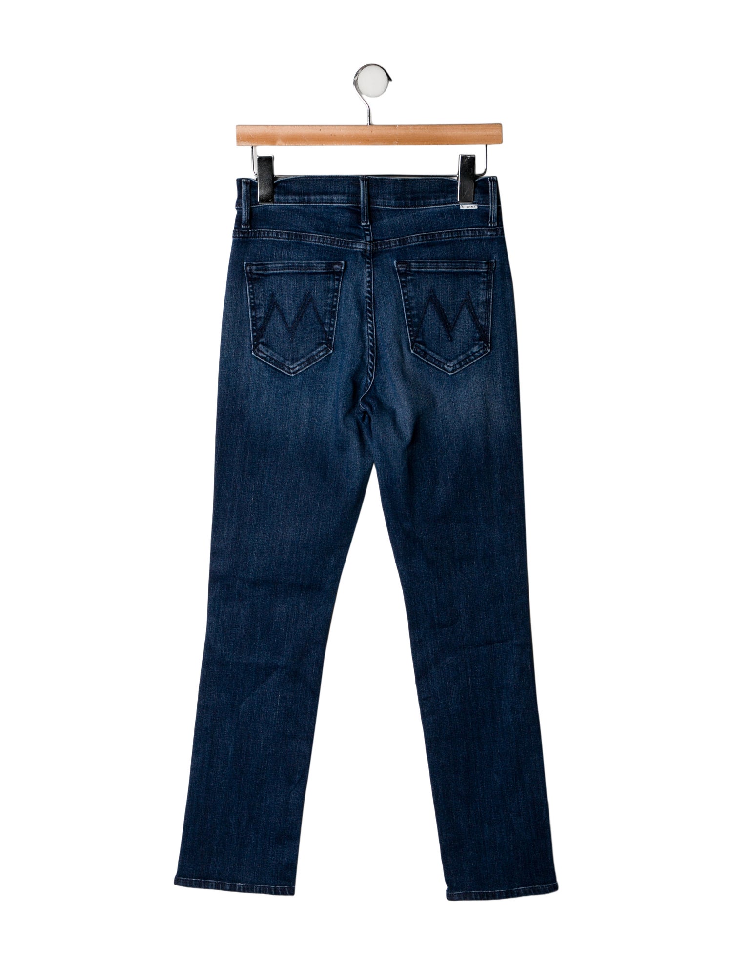 Mother Mid-Rise Straight Leg Jeans