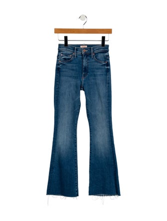 Mother Mid-Rise Wide Leg Jeans