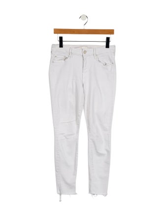 Mother Mid-Rise Skinny Leg Jeans