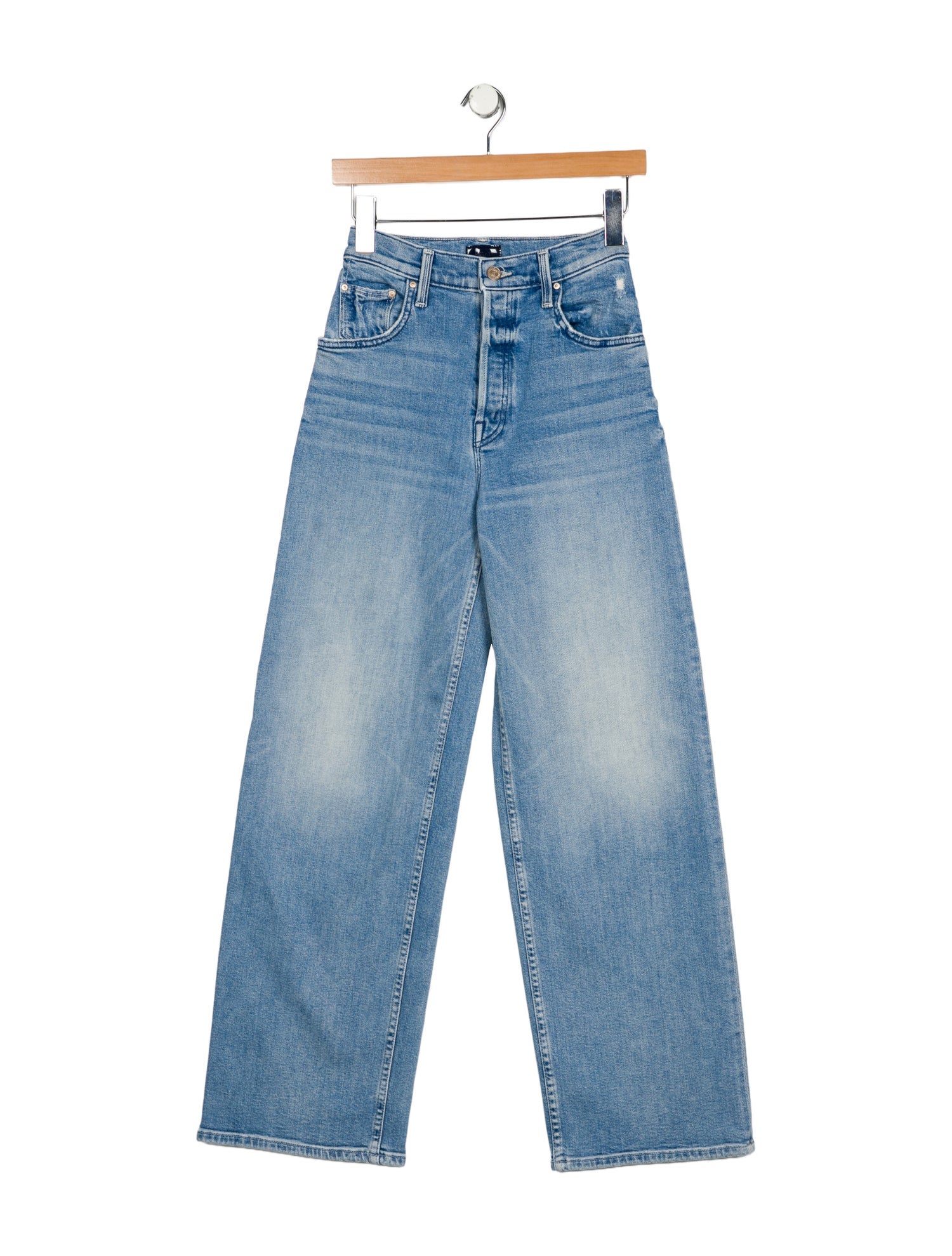 Mother Mid-Rise Wide Leg Jeans