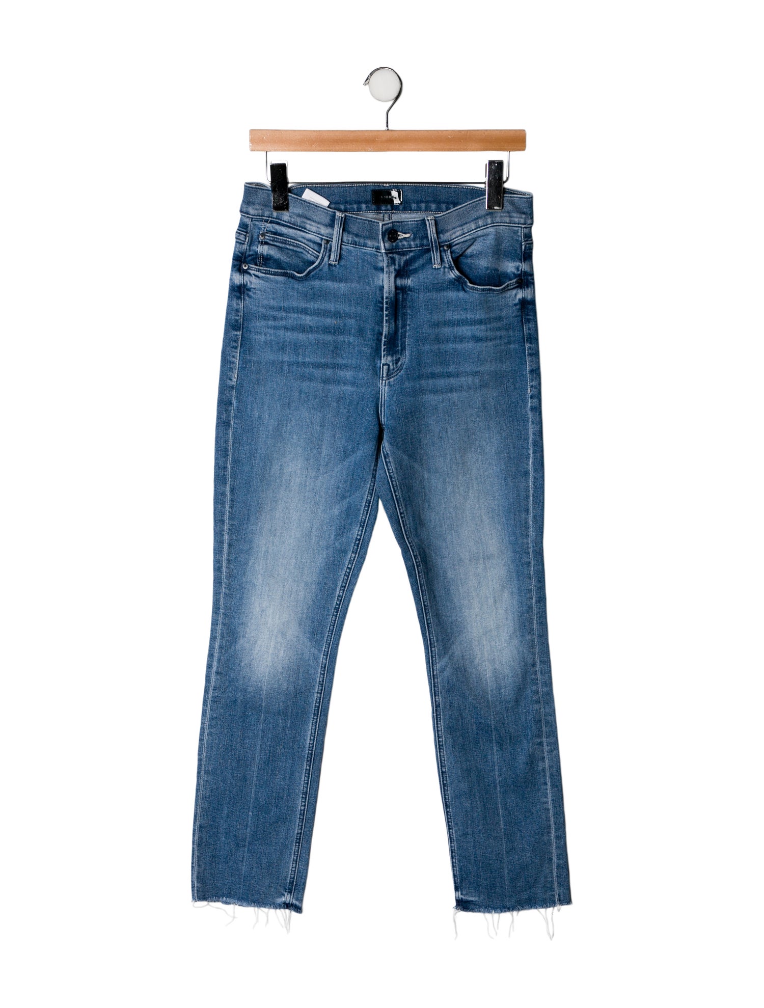 Mother Mid-Rise Straight Leg Jeans