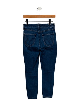 Mother Mid-Rise Skinny Leg Jeans
