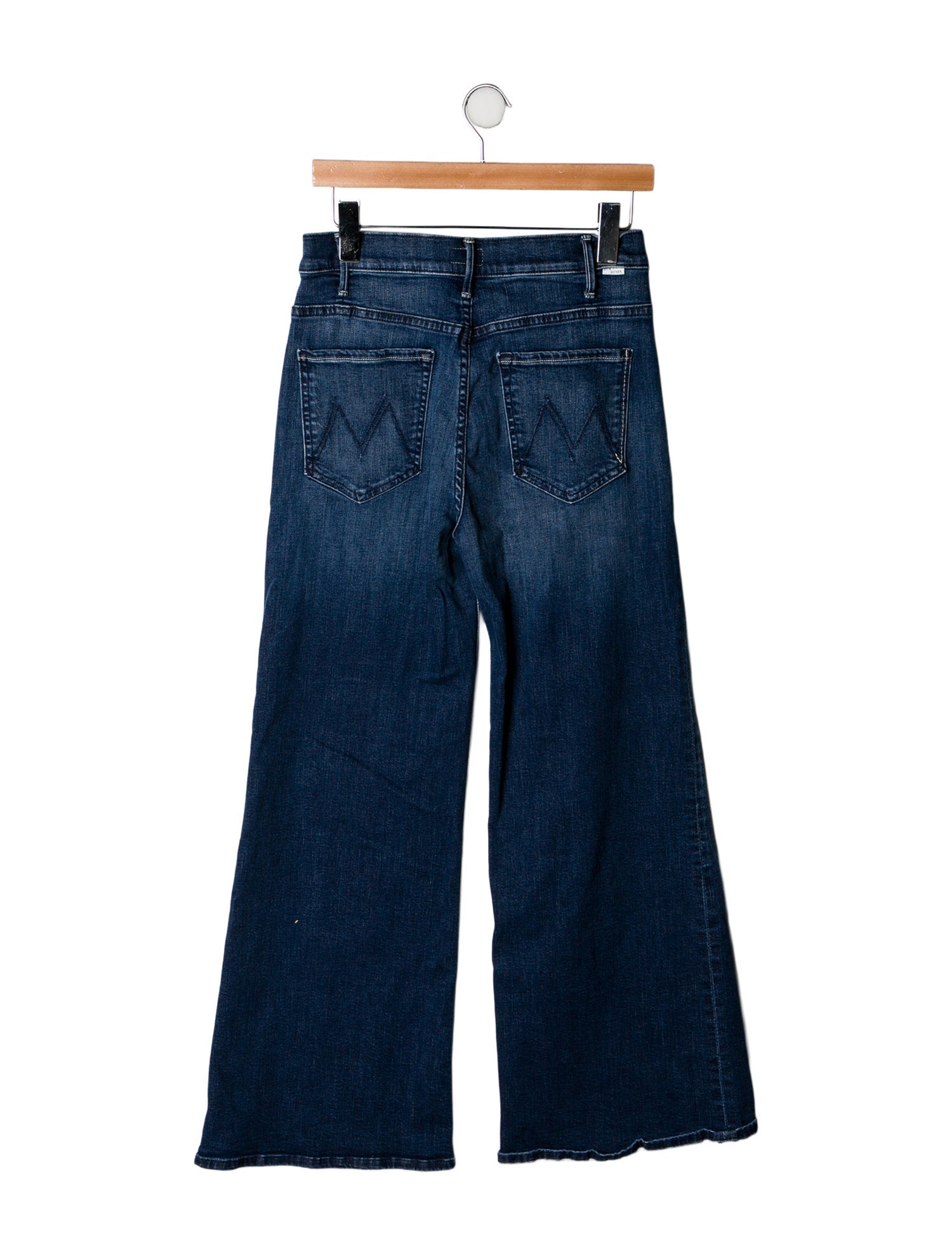 Mother Mid-Rise Wide Leg Jeans