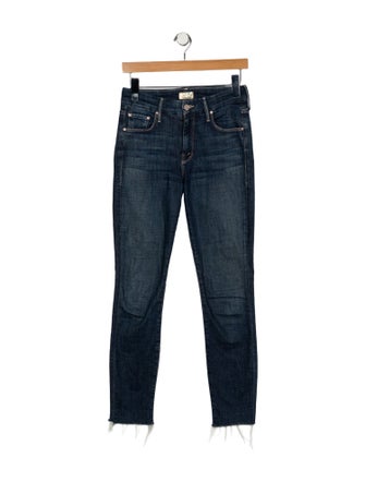 Mother Mid-Rise Skinny Leg Jeans