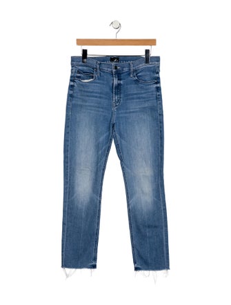 Mother Mid-Rise Straight Leg Jeans