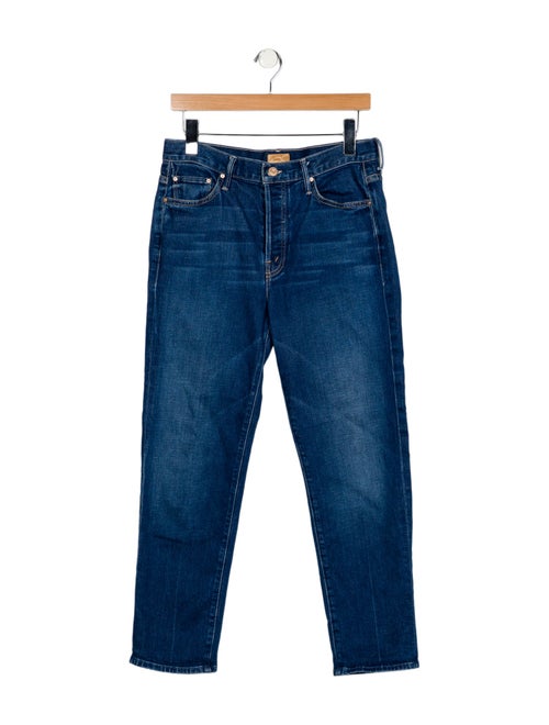 Mother Mid-Rise Straight Leg Jeans