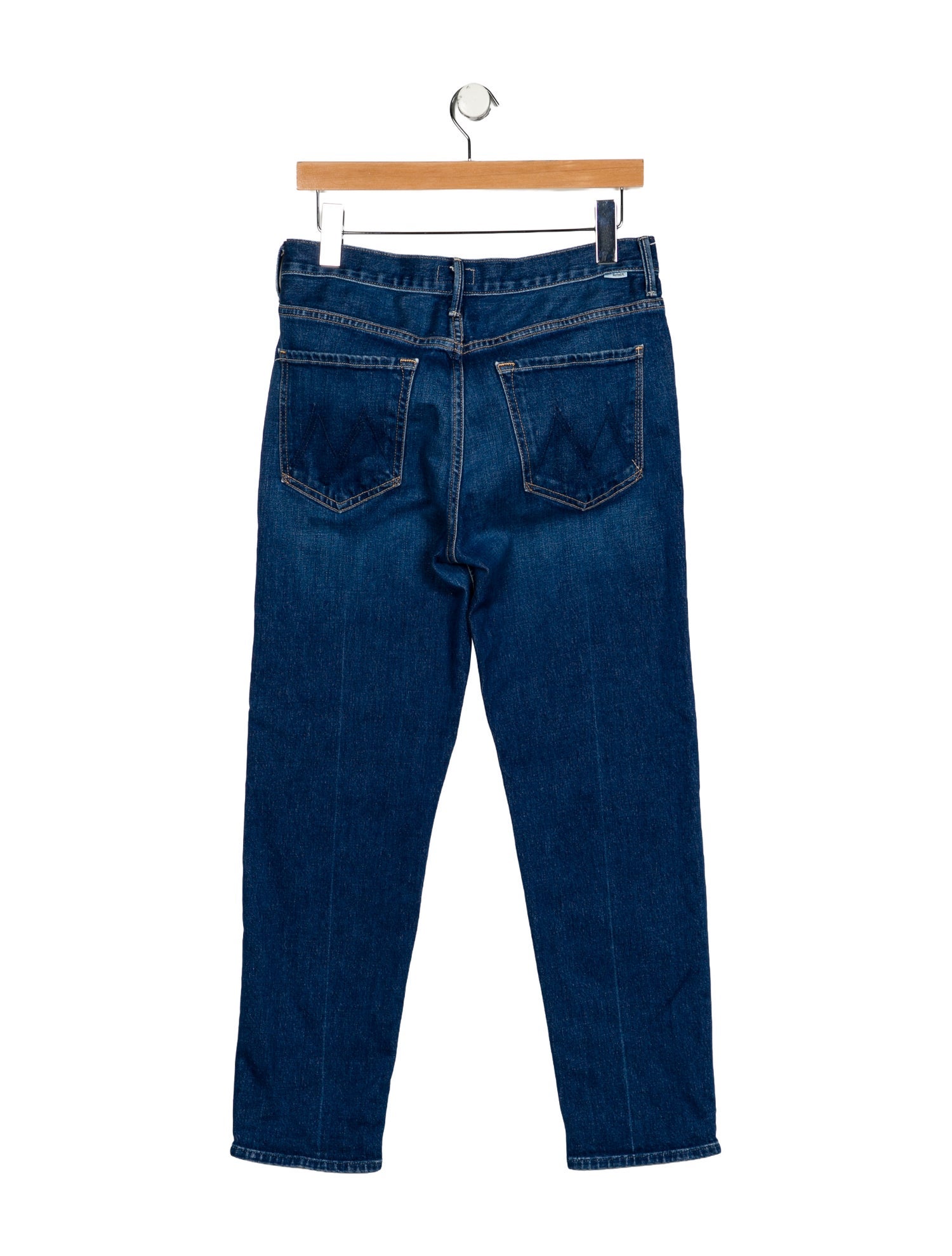 Mother Mid-Rise Straight Leg Jeans