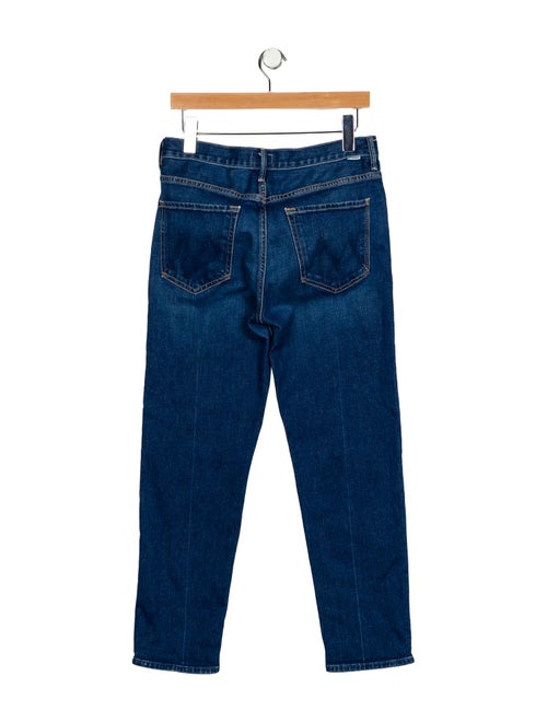 Mother Mid-Rise Straight Leg Jeans
