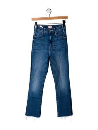 Mother Mid-Rise Straight Leg Jeans