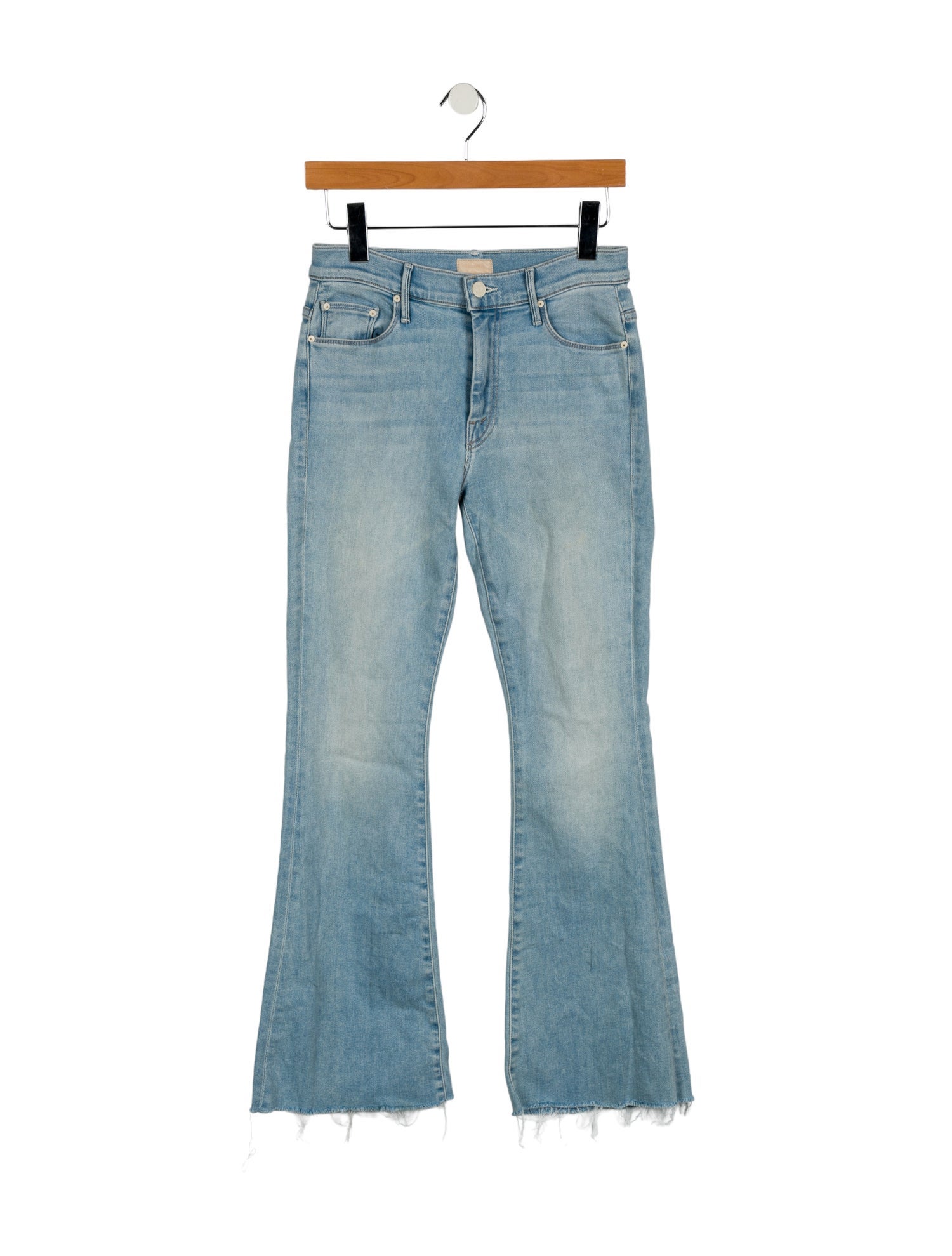Mother Mid-Rise Wide Leg Jeans