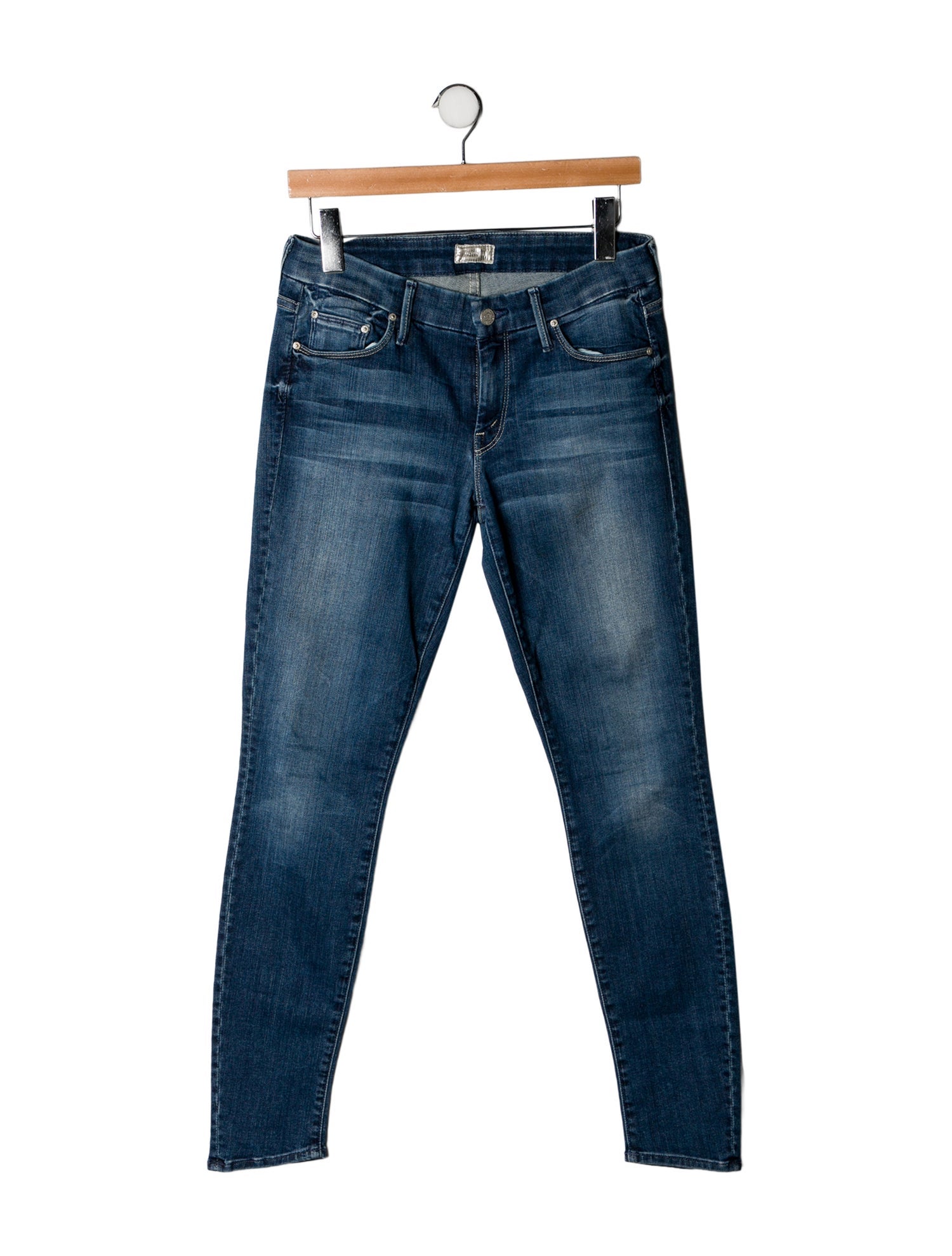 Mother Mid-Rise Skinny Leg Jeans