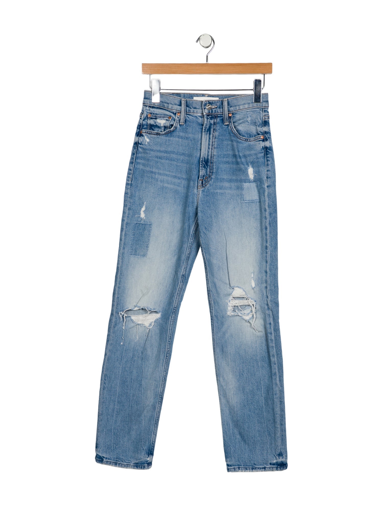 Mother High-Rise Straight Leg Jeans