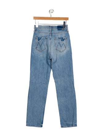 Mother High-Rise Straight Leg Jeans