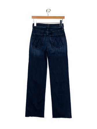 Mother Mid-Rise Straight Leg Jeans