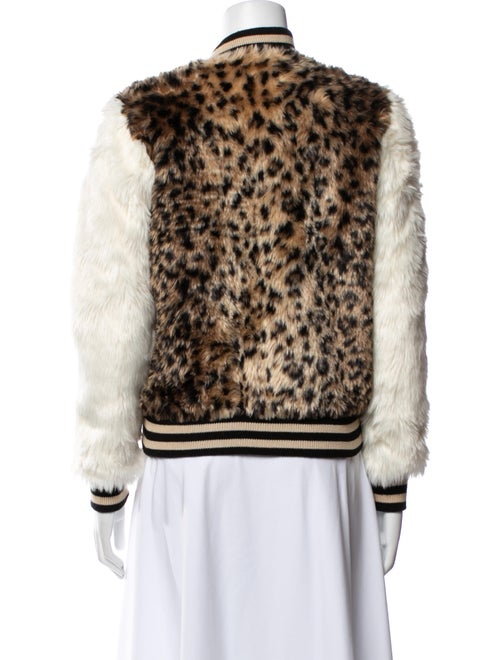 Mother Animal Print Fur Jacket