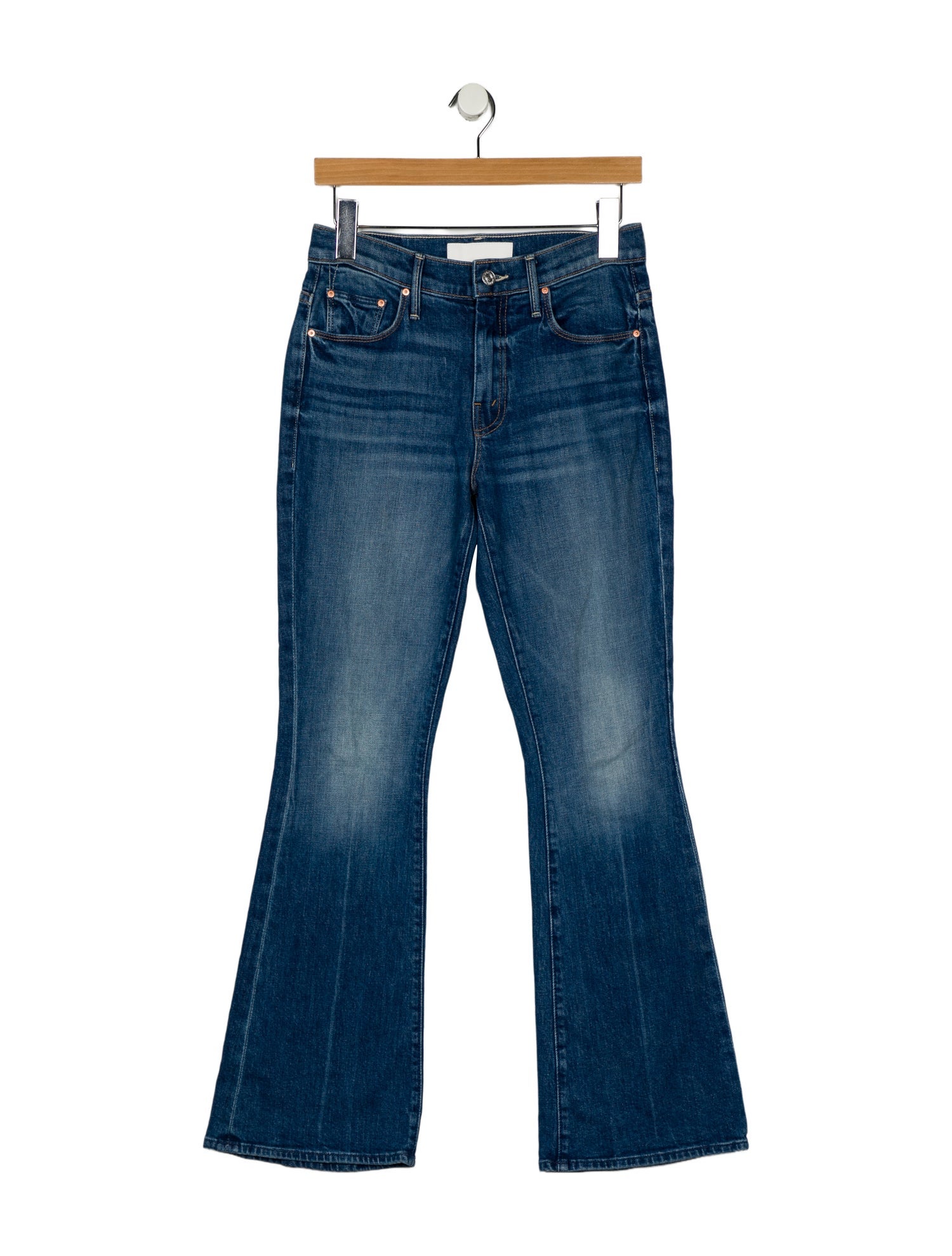 Mother Mid-Rise Wide Leg Jeans