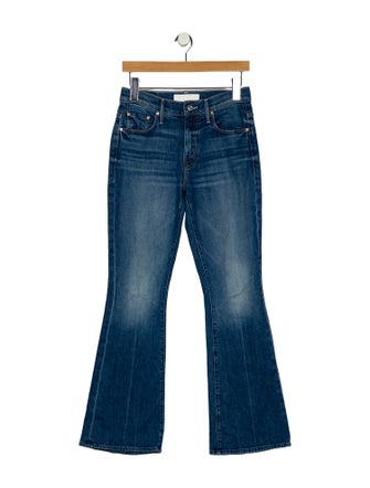 Mother Mid-Rise Wide Leg Jeans
